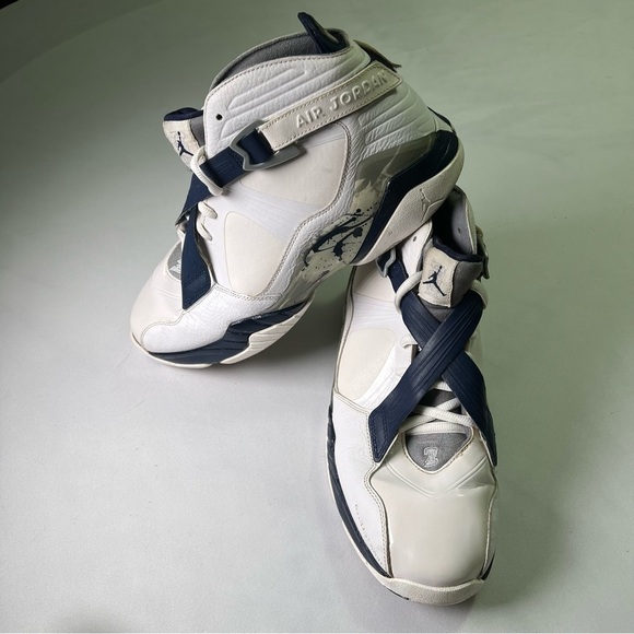 Jordan Other - Air Jordan 8.0 RETRO Nike Shoes Sneakers Mens Size 13 White Blue 467807-106